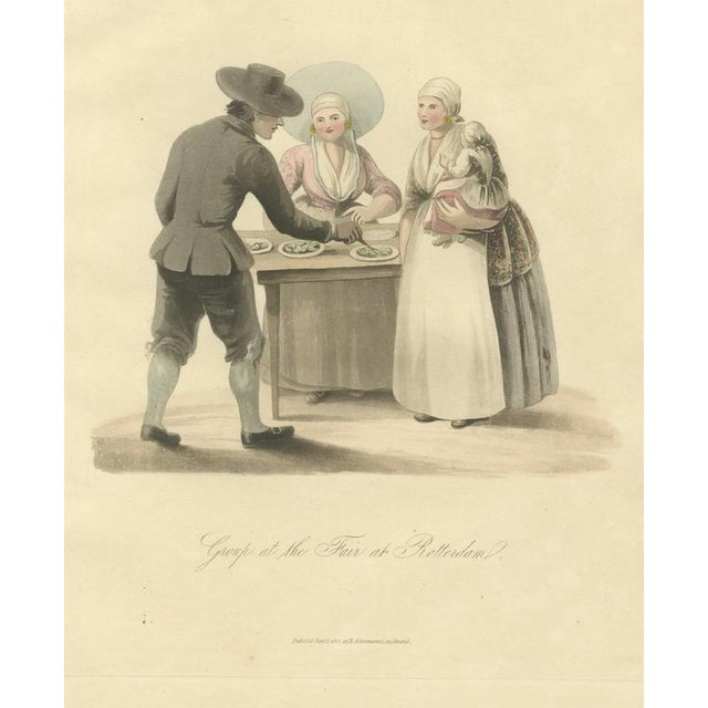 After Miss Semple, Group at the Fair at Rotterdam, 1817, Engraving For Sale - Image 9 of 9