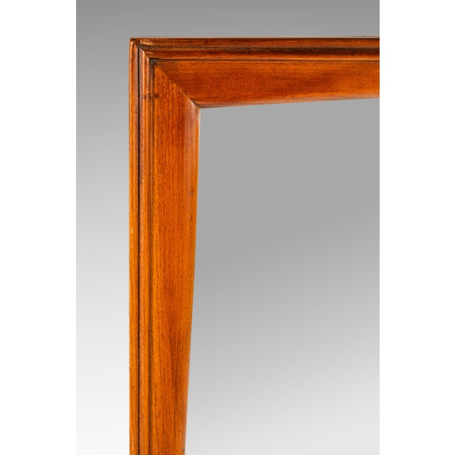 Expansive Mid-Century Modern Wall Hanging Mirror in Solid Walnut by Drexel, Usa, C. 1960s For Sale - Image 10 of 14