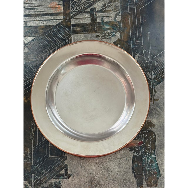 Gabriella Crespi Gabriella Crespi Signed Large Round Tray For Sale - Image 4 of 9