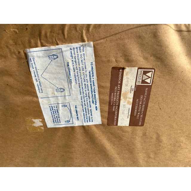 Vintage Octagonal Gilt Beveled Glass Decorator Mirror For Sale In Boston - Image 6 of 6