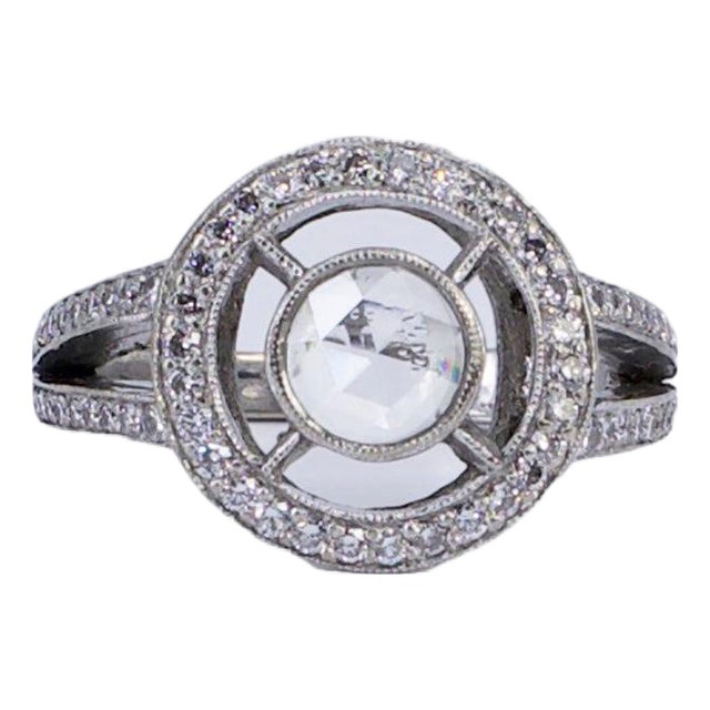 Late 20th Century Rose Diamond Ring, Size 6.25 For Sale