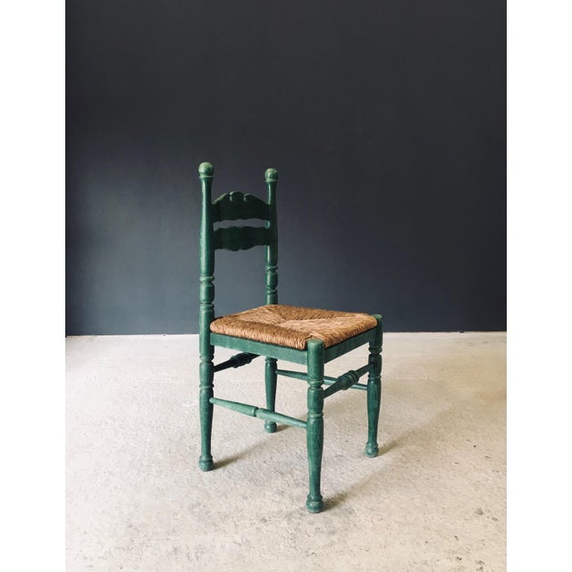 Rustic Austrian Alps Green Side Chairs, Austria, 1950s, Set of 2 For Sale - Image 12 of 18