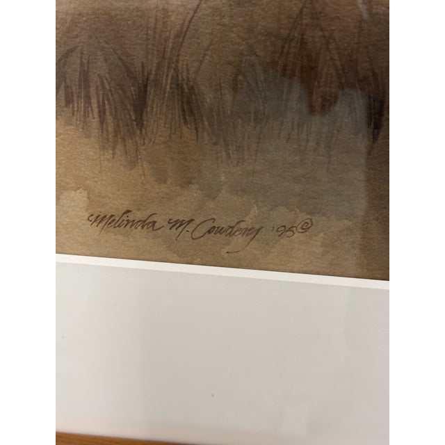 1990s Melinda Cowdrey Whidby House Framed Watercolor, Circa 1995 For Sale - Image 5 of 11