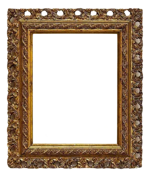 Ornament Gold Wood Frame, 1930s