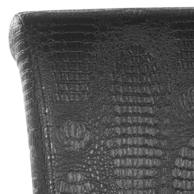 2020s Higgins Barstool in Black Crocodile & Black For Sale - Image 5 of 7