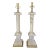 Large Pair Italian Column Neoclassic Alabaster Table Lamps For Sale