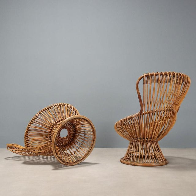 Vintage Margherita Armchairs attributed to Franco Albini, 1950s-1960s, Set of 2 For Sale - Image 9 of 10