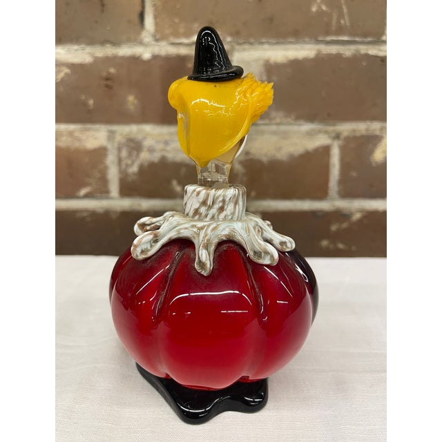 Mid 20th Century Decorative Murano Glass Clown Decanter Bottle For Sale - Image 4 of 4