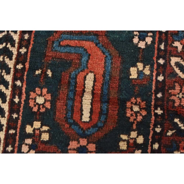 Bakhtiari Rug 7’2” X 10’1” Multicolor Wool Semi-Antique Hand-Knotted Carpet For Sale - Image 10 of 15
