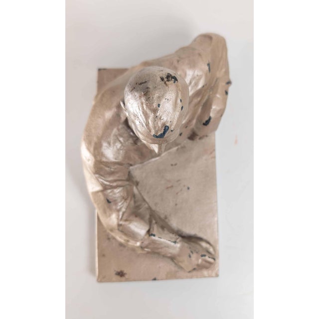 Silver Mid-Century Russian Realist Figure of Poet Vladimir Mayakovsky For Sale - Image 8 of 12