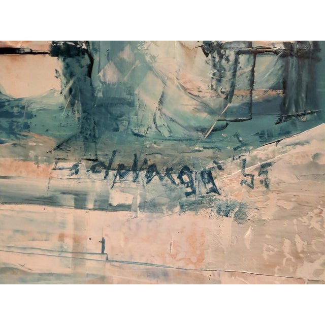 Probably Vargg Hans, Castel Sant'angelo St. Peter's Basilica, 1965, Oil on Board For Sale - Image 9 of 13