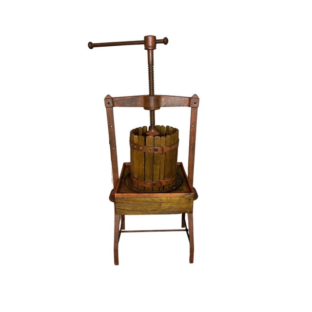 Rustic European Antique Wooden Cider & Wine Press For Sale - Image 3 of 13