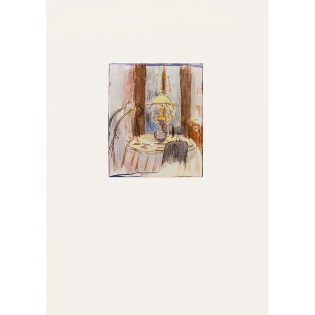 1959 After Pierre Bonnard "The Yellow Lamp", Vintage Hungarian Full-Color Print For Sale - Image 10 of 10