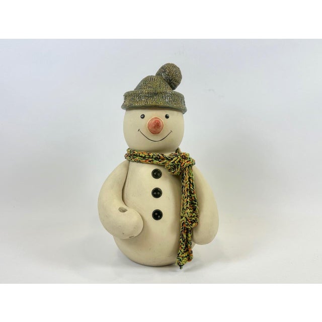 Large Vintage Ceramic Snowman Figure, 1970s For Sale - Image 12 of 12