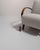 Traditional Mid 20th Century Jindřich Halabala Gray Wood Club Chairs For Sale - Image 3 of 11