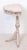 Mid 20th Century Regency Style Demi Lune Table on Pedestal Base Mid-20th Century For Sale - Image 5 of 12
