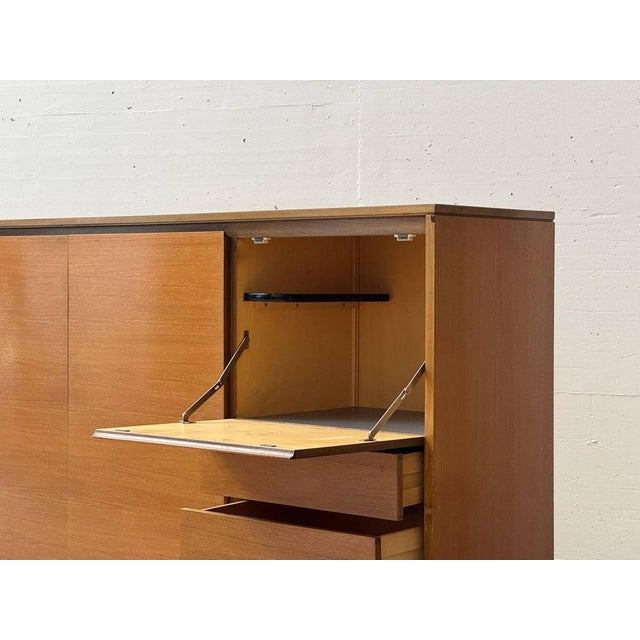 Mid-Century Swiss Highboard with Bar Compartment in Teak, 1960s For Sale - Image 12 of 18