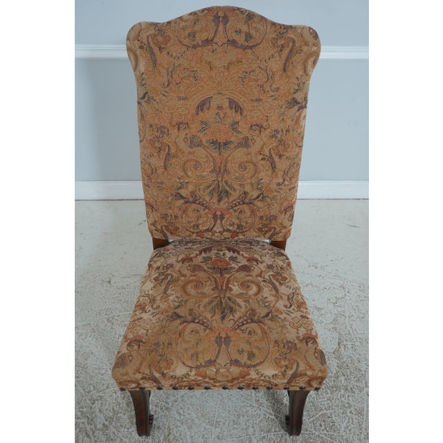 Age: Approx: 30 Years Old Details: Factory Distressed Jacobean Style Mahogany Quality Construction Nice Scrolled Stretcher...