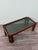 Vintage Italian Coffee Table in Wood with Smoked Glass Top, 1970s For Sale - Image 6 of 10