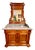 **Antique Victorian Vanity**Carved Solid Walnut W/Marble Top** For Sale