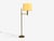 Beige 1960s Mid-Century Modern Bergboms, Swedish Modern, Floor Lamps, Brass, Fabric For Sale - Image 8 of 14