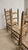 Vintage Wooden Ladder-Back Dining Chairs with Woven Seats, 1940s, Set of 6 For Sale - Image 4 of 11