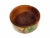 Brown Mid 20th Century Hand Carved Hand Painted Flower Design Solid Wood Round Lidded Box For Sale - Image 8 of 12