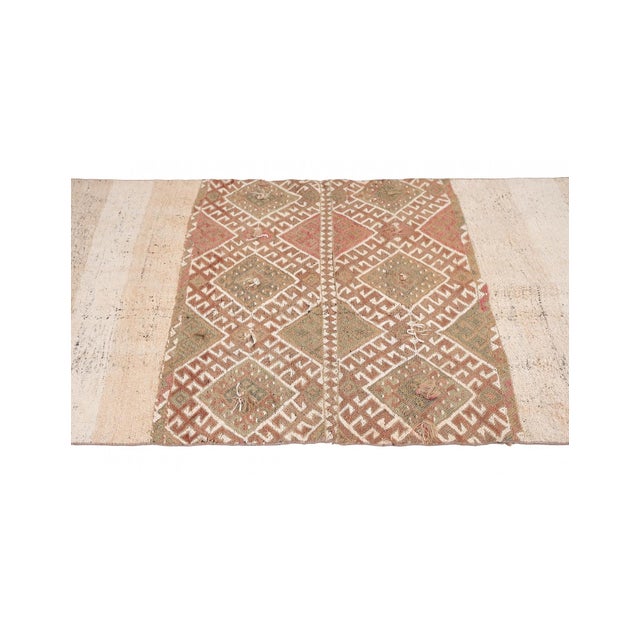1960s Faded Vintage Decorative Kilim Rug - 3`7″ X 6`5″ For Sale - Image 5 of 6
