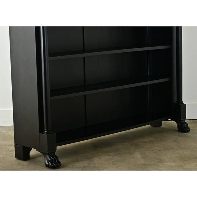 1800s French Empire Style Ebonized Bookcase For Sale - Image 11 of 12