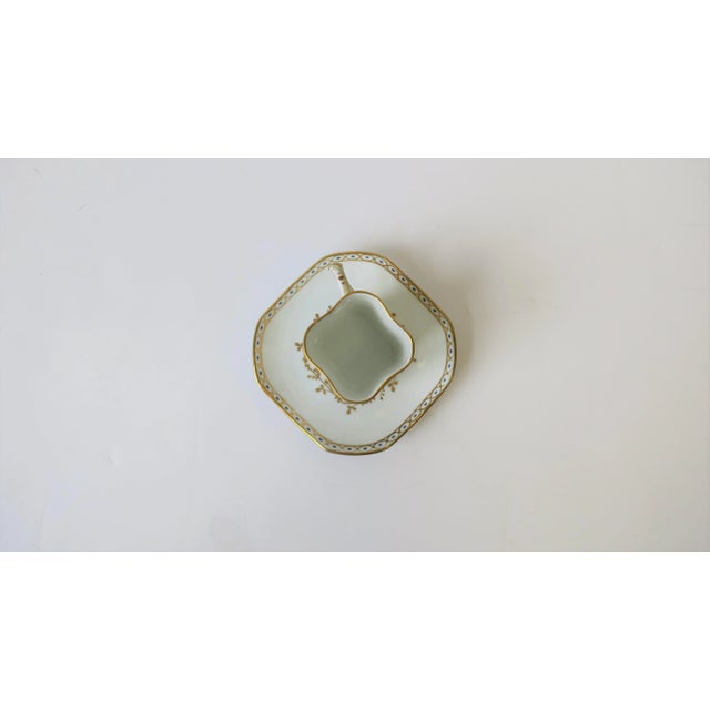 Richard Ginori Designer Italian White & Gold Espresso Coffee or Tea Cup Saucer - 2 Pieces For Sale In New York - Image 6 of 12