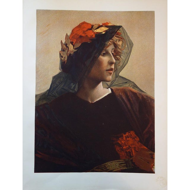 Alfred Pierre Agache, Impéria, Original Lithograph, 1897 For Sale