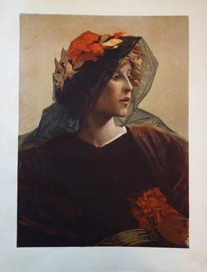 Alfred Pierre Agache, Impéria, Original Lithograph, 1897