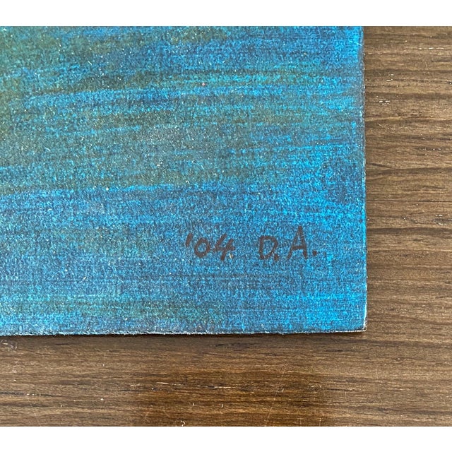 Don Ahn, Gestural Abstraction, Miniature Abstract Expressionist Korean Modernist Painting, 2004 For Sale - Image 4 of 8