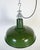 French Industrial Green Enamel Factory Pendant Lamp, 1960s For Sale - Image 9 of 16