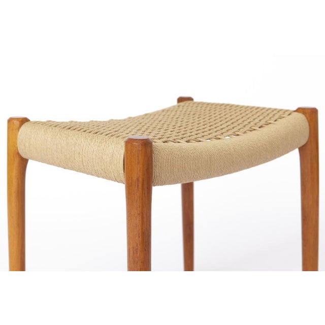 Vintage Stool in Teak by Niels Moller Ottoman, 1950s For Sale - Image 4 of 8