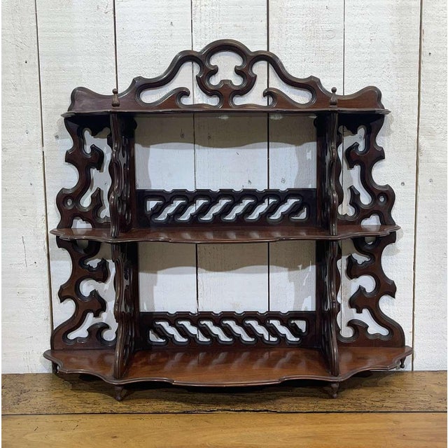 Antique Mahogany Shelf, 1800s For Sale - Image 12 of 12