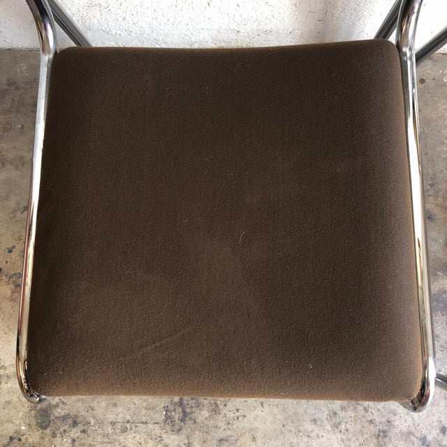 1970s Italian Chrome Chairs by the Otto Gerdau Company - a Pair For Sale - Image 10 of 13