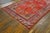 Chinese 1920s Red Rust Rustic Pomegranate Antique Central Asian Khotan Rug 5'2" X 8'3" Knotted Wool Carpet For Sale - Image 3 of 5