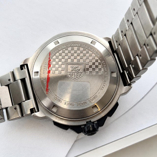 Tag Heuer Formula 1 Grande Date Chronograph Black Dial Men's Quartz Watch For Sale In New York - Image 6 of 6