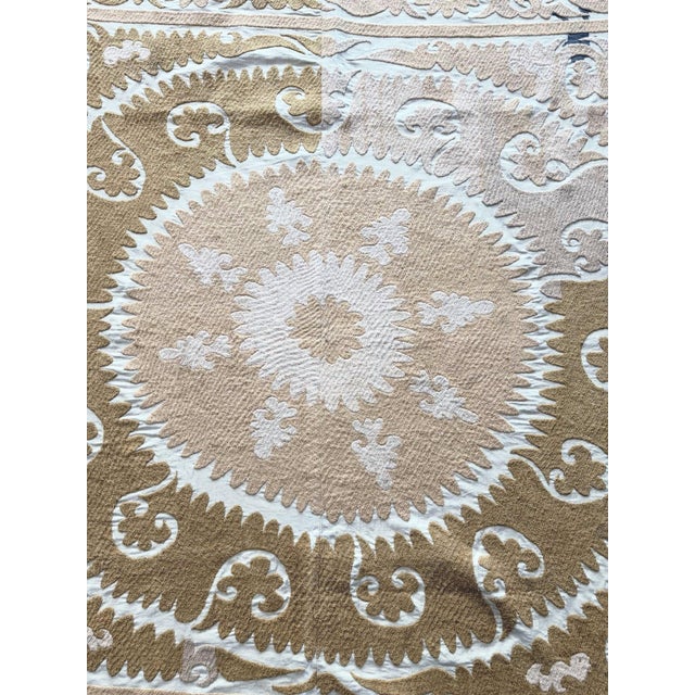 Hand-Embroidered Suzani from Uzbekistan, circa mid-1960s. Dimension; 60'' x 60'' inches / 152 x 152 cm / 5' x 5' Material:...