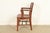 Antique Arts & Crafts Carved Walnut Banker's Chair, Circa 1920s For Sale - Image 10 of 12