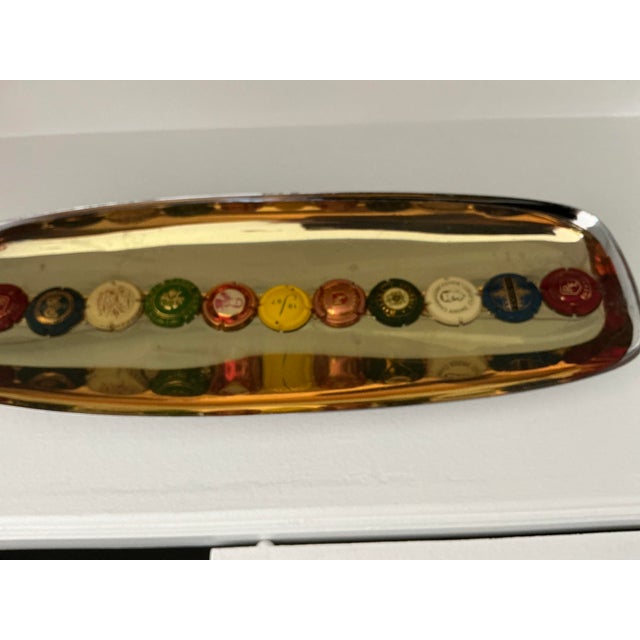 How fun to adorn your bar with this custom artisan tray created by MILBERR, a brand associated with high end handcrafted...