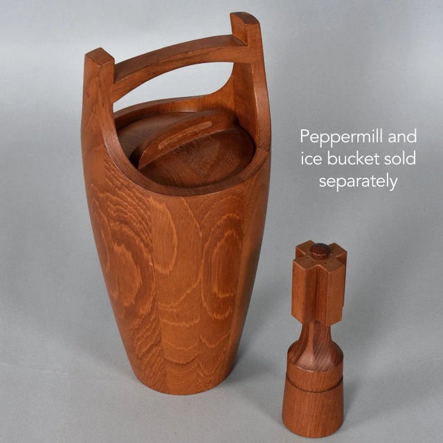 1950s Jens Quistgaard for Dansk Solid Teak Danish Congo Ice Bucket Model 810 For Sale - Image 6 of 6