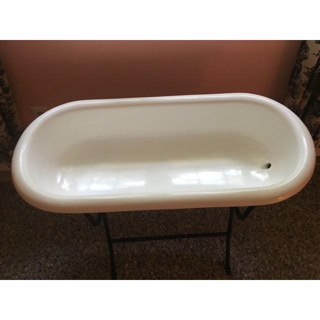 Vintage Hungarian Baby Tub On Stand Chairish