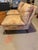 Pair of Vintage Floral Slipper Chairs With Turned Legs & Brass Casters For Sale - Image 11 of 17