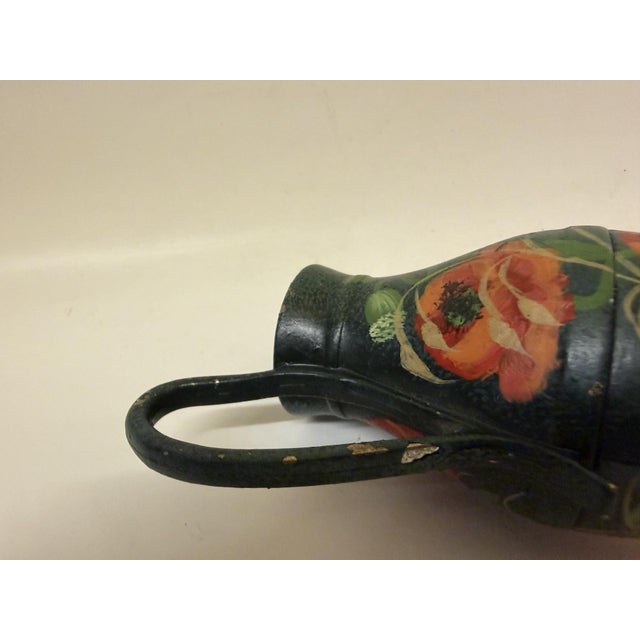 Early 19th Century Early 19th Century Hand-Painted American Toleware Miniature Salesman Sample Coffee Pot For Sale - Image 5 of 11