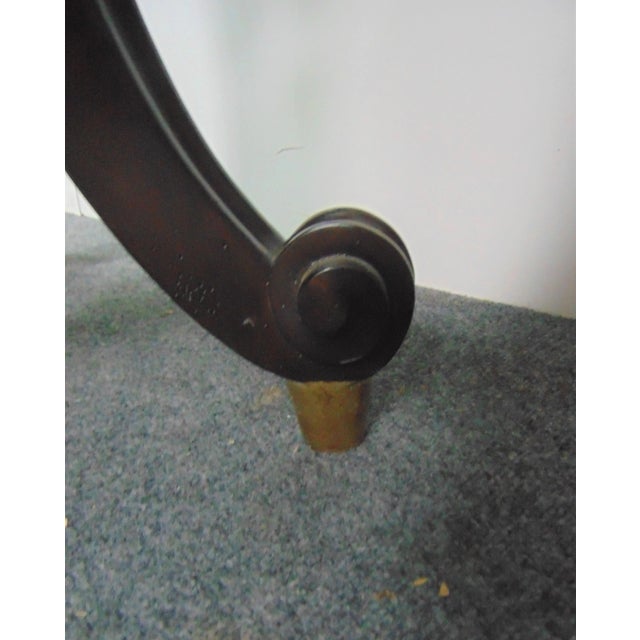 Marge Carson Marge Carson Regency Marble Top Center Table For Sale - Image 4 of 9