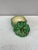 19th Century Portuguese Majolica Pumpkin Mustard Pot signed A.Cunha Caldas da Rainha.