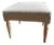 Gustavian Style Upholstered Stool For Sale