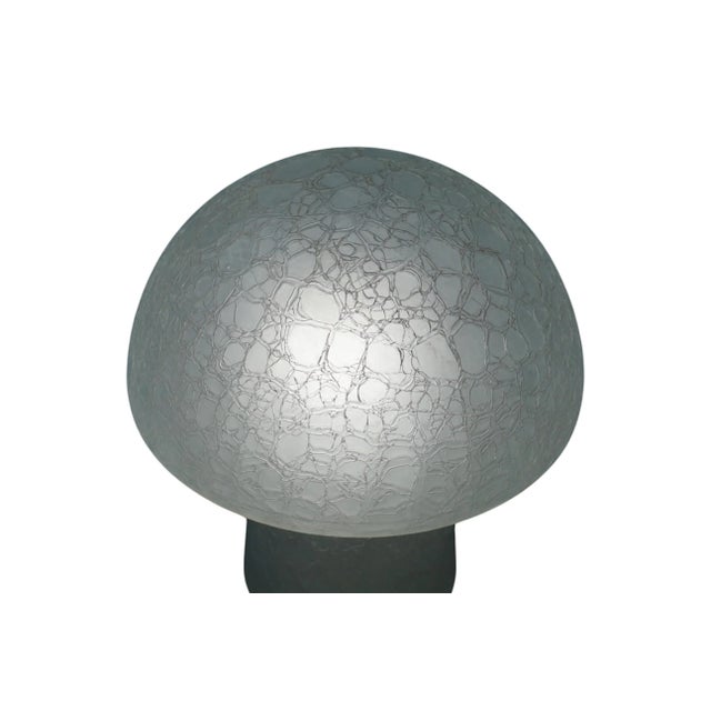 Glass Mushroom Table Lamp, 1970s For Sale - Image 4 of 7